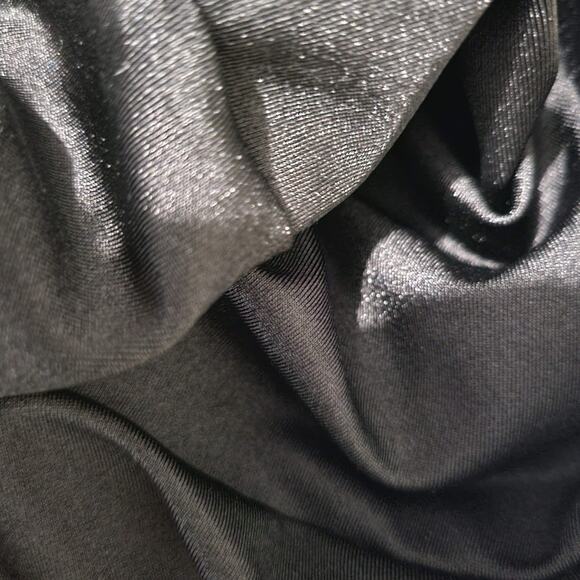 Dolls Kill Flare Pants Black Lace Up Shiny Stretch High Waist Grommet Size Small - Picture 12 of 16